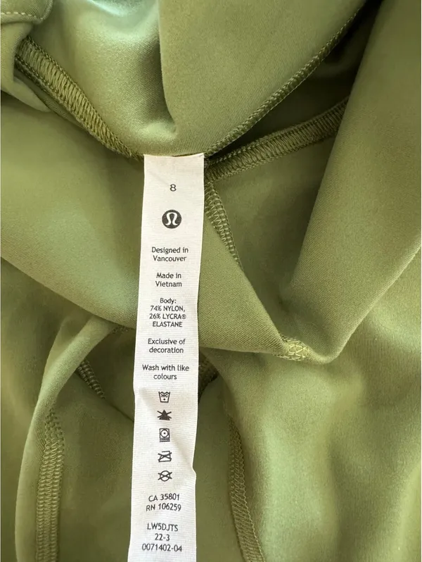 Lululemon Instill High Rise 25” Green Foliage Size 8 NWT - Image 6
