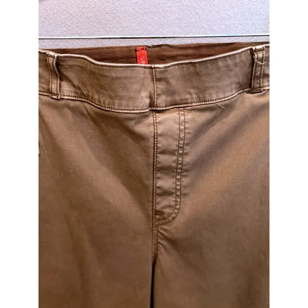 Spanx Pants Wide Leg Crop Utility Stretch High Rise Large Brown Coastal Grandma - Image 4
