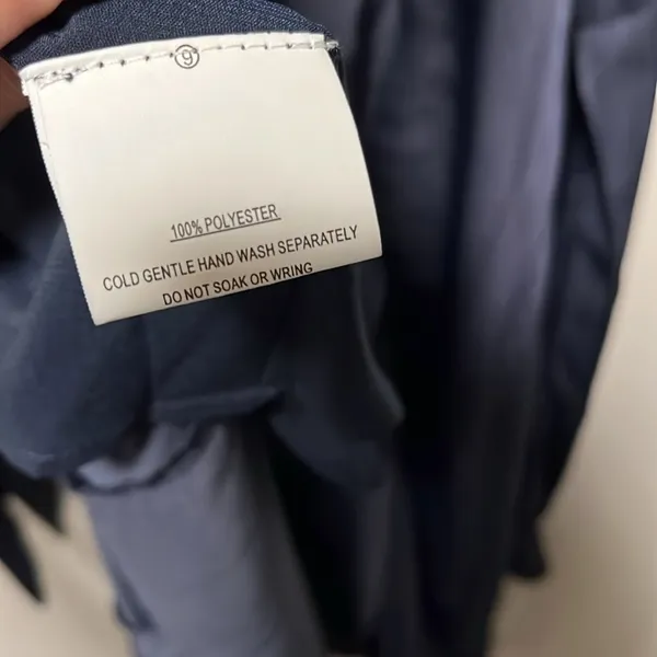 HELLO MOLLY (NWT) Sky Child Ruched Puff Sleeve Maxi Dress Navy, Size XS/2 - Image 13