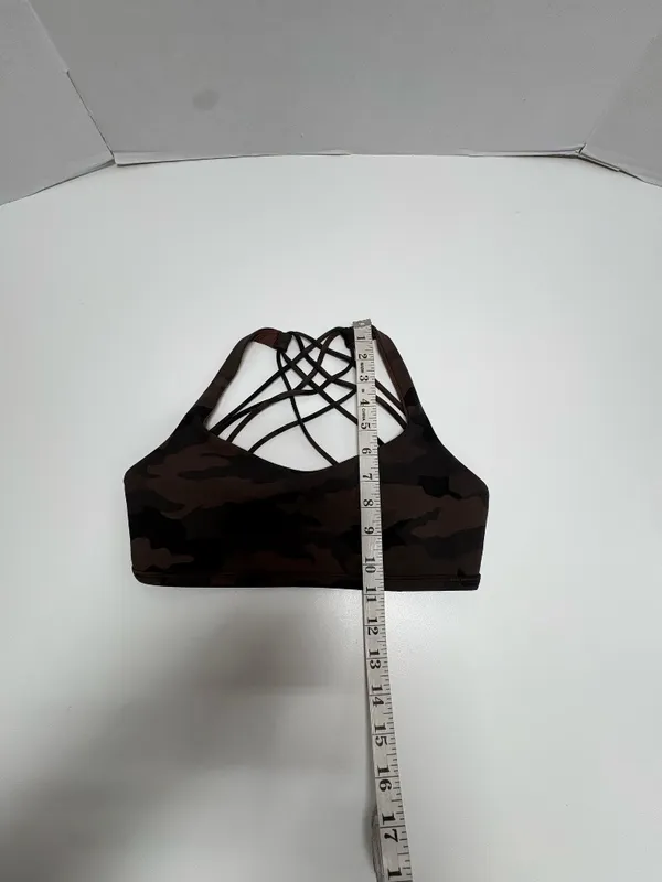 Lululemon Free To Be Bra Wild Camo Brown Bra - Size 6 ( No Tag size-Yes Dot Size - Image 12