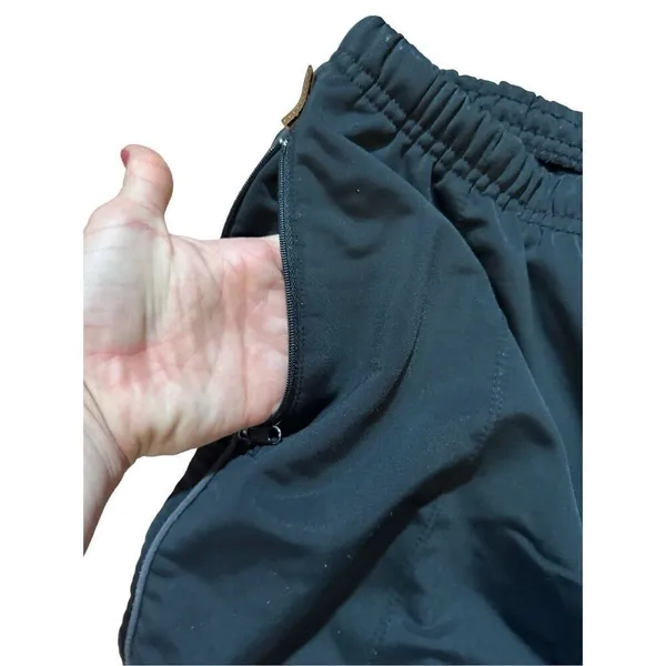 Brooks womens pull on track running black pants sz M‎ - Image 9