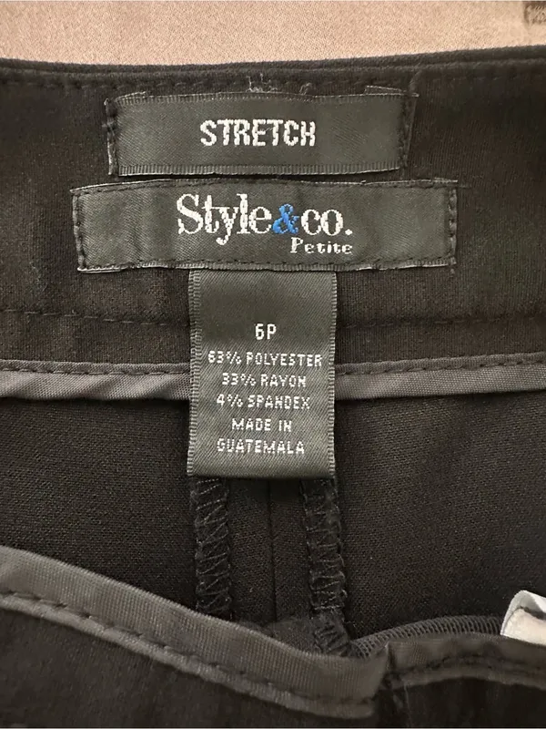 Style & Co. Black Wide-Leg Trousers - Image 2