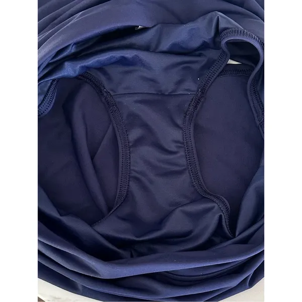 Lands End Tummy Control Swim Skirt Size 8 Navy - Image 6