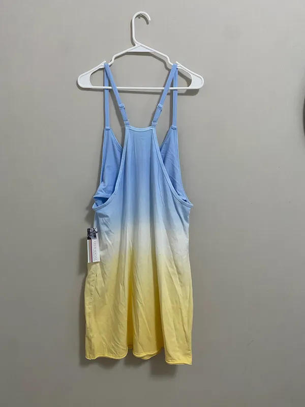 Club Social Gradient Blue and Yellow Dress - Image 2