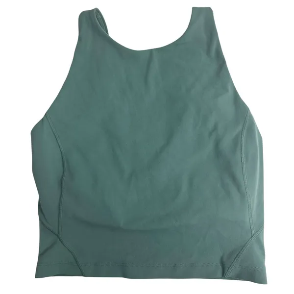 Lululemon Align High Neck Tank Top Tidewater Teal Blue Size 2 - READ - Image 3