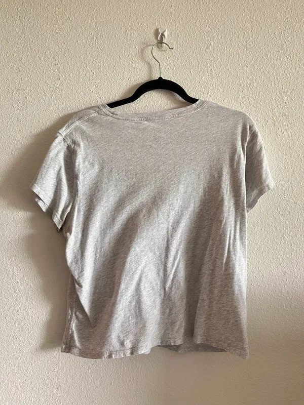 Aerie Vintage T-Shirt Light Heather Grey Women’s Large L Oversized Fit - Image 3