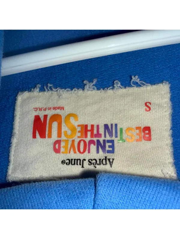 Après June star patch hoodie Blue - Image 3