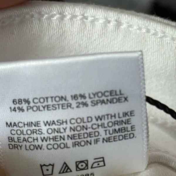 Express Super High Rise white denim skirt - Image 6