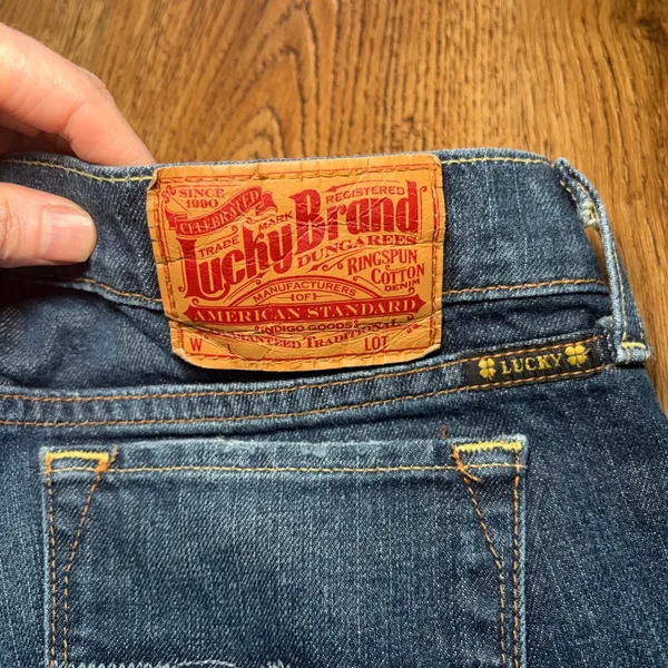 Y2K Lucky Brand‎ Zoe Straight Jeans Womens 0/25 Dungarees Hipster Low Rise Denim - Image 3