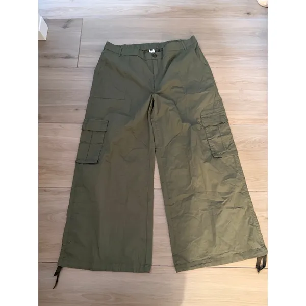 NEW Wide Leg Cargo Cotton Blend Baggy Streetwear Trousers Pants 18 40/30 - Image 5