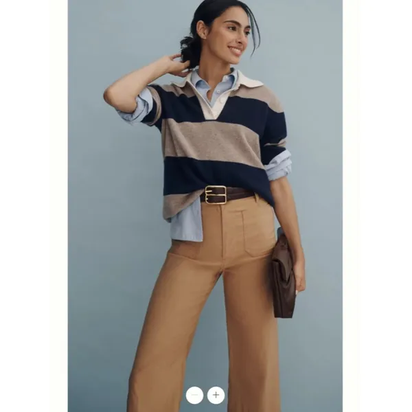 Anthropologie Maeve The Colette Cropped Wide-Leg Trousers - Image 3