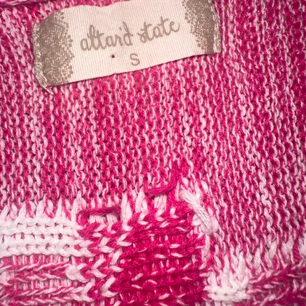 Altar’d State Pink Daisy Knit Sweater - Image 3