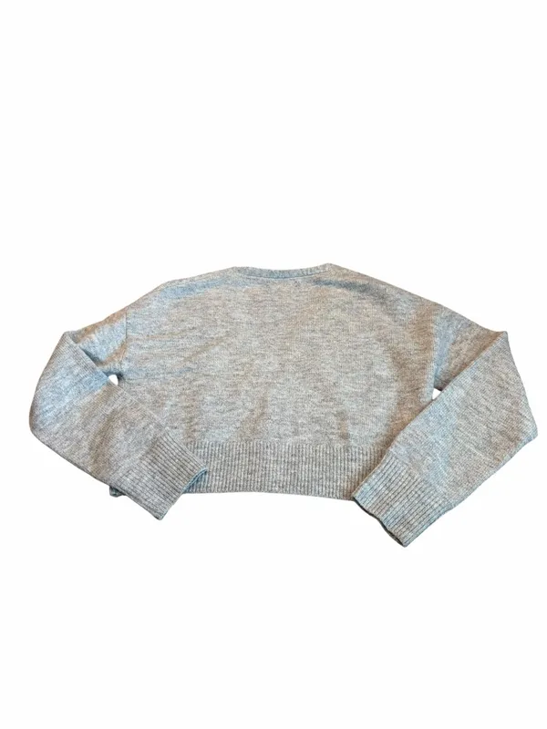 OAK + FORT cropped gray cardigan Size XS - Image 4