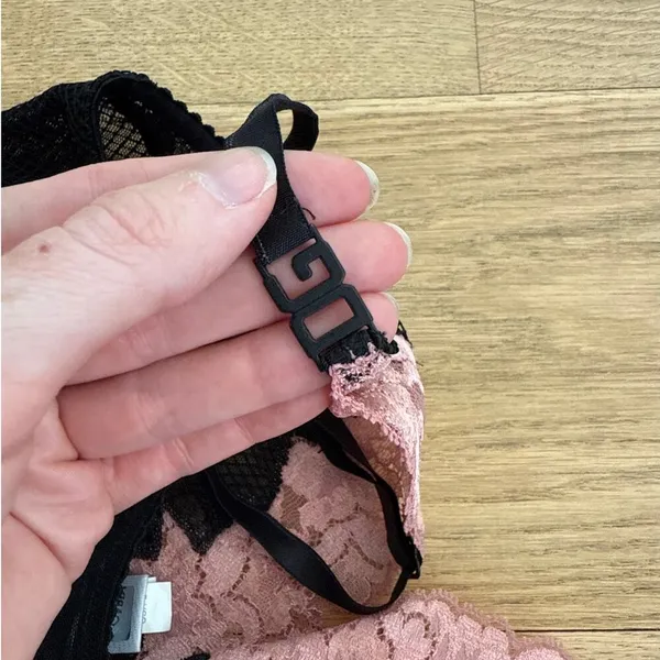 Dolce & Gabanna - Sheer Mesh and Lace Camisole in Black & Pink - Image 6