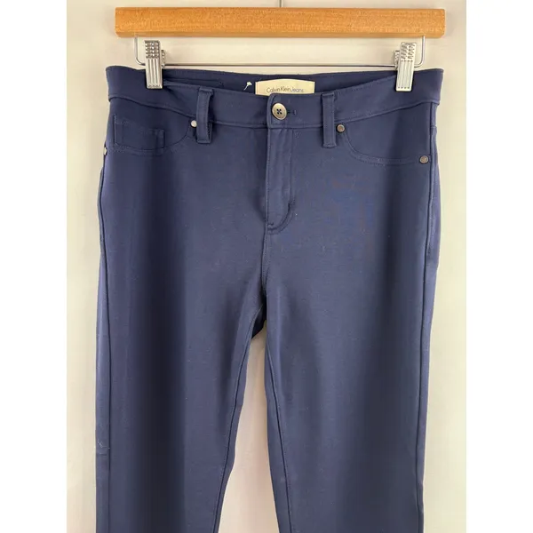 Women’s Calvin Klein Size 6 Navy Lowrise Jeggings - Image 2