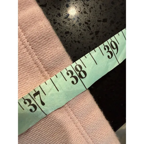 PINK Victoria's Secret Light Pink Flare‎ Sweatpants Foldover Waistband Small - Image 8