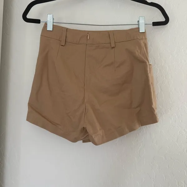 Princess Polly Carter Skort‎ Beige Khaki Mini Skirt Asymmetrical Button Party 0 - Image 4