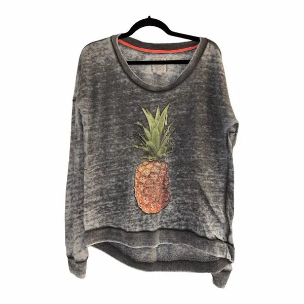✨BILLABONG 'She Sells' Pineapple Print Pullover Sz XL Sweatshirt✨ - Image 3