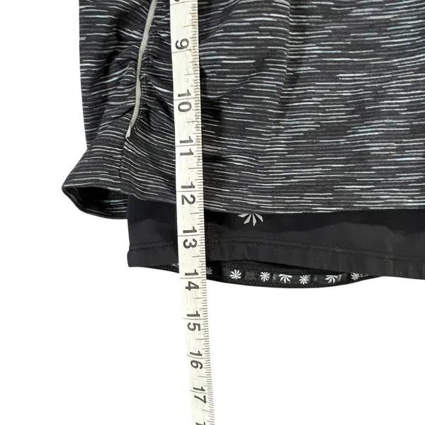 Athleta Contender 2 in 1‎ Skort Womens S Black Space Dye Running Trail Athletic - Image 9