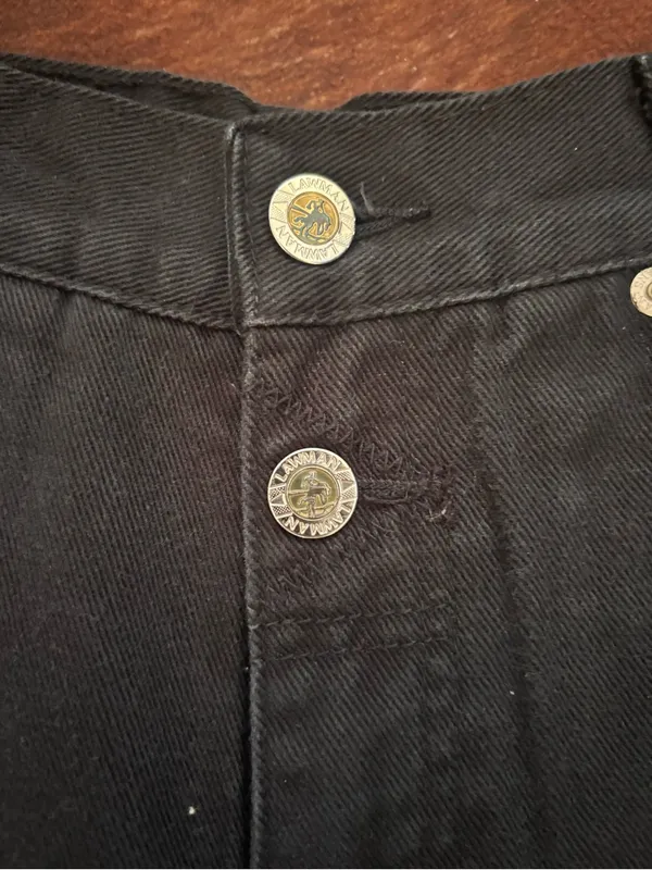 Vintage‎ Lawman black denim jeans size 25 - Image 5