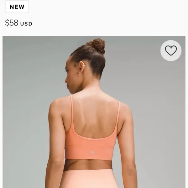 Lululemon Athletica Peach Sports Bra - Image 5