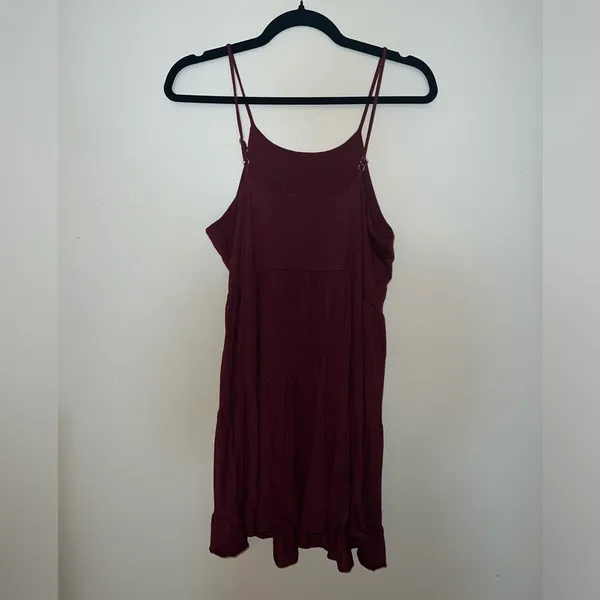 Alya Maroon Halter Dress - Image 3