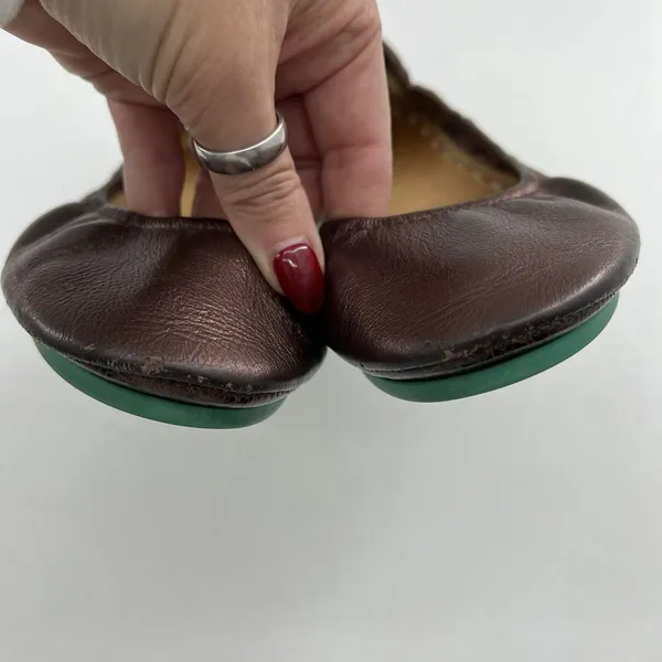 Tieks‎ Sz 8 Ballet Flat Rasberry Truffle Brown Metallic Leather By Gavrieli RARE - Image 11