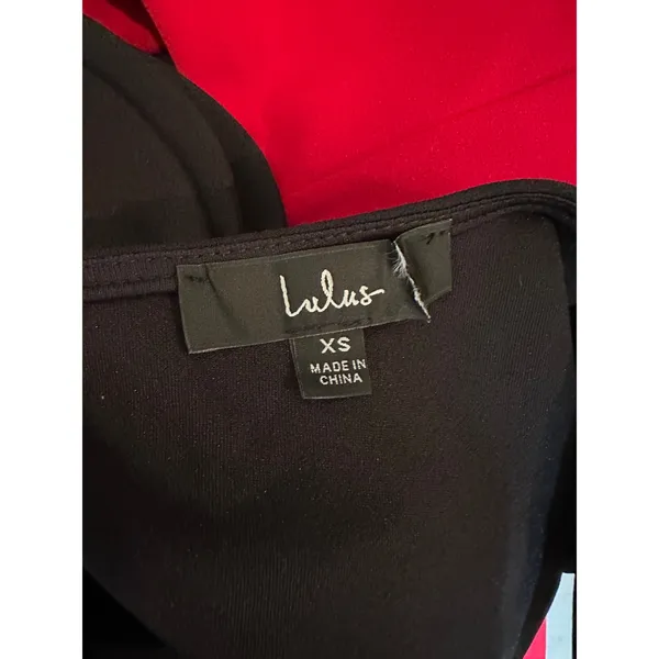 LuLu's Lucette Black Sleeveless Ruffled Mermaid Gown XS - Image 15