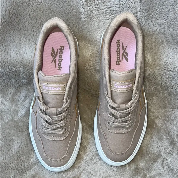 Reebok Tan‎ Suede Sneakers Modern Minimalist Design - Image 2