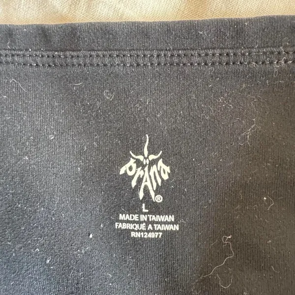 Vintage Y2K prAna Black Cropped Flare Yoga Pants Leggings L Low Rise 00s - Image 3