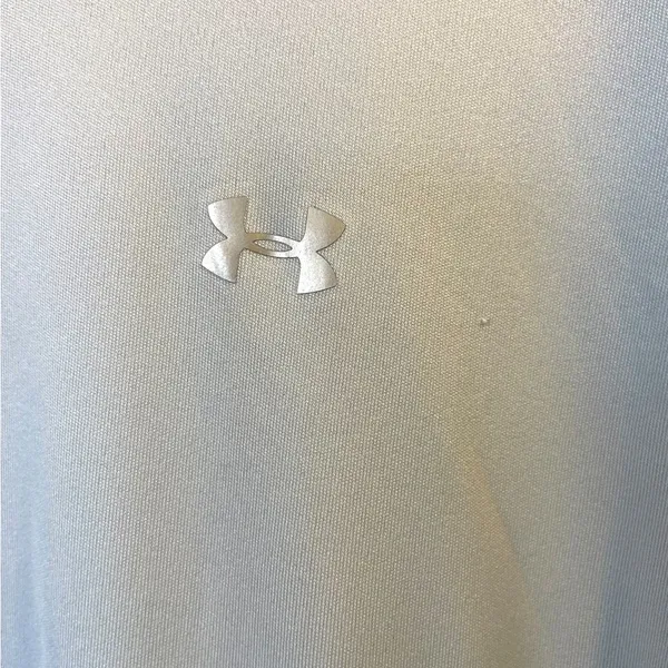 UNDER ARMOUR HeatGear Light Blue Long Sleeve Hooded Sweatshirt Hoodie - Size XL - Image 4