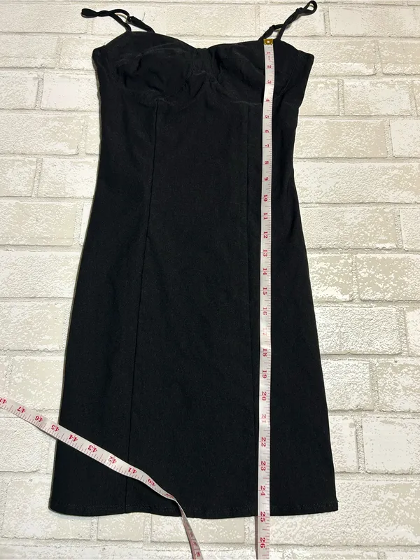 Garage Classic Black Spaghetti-Strap Bodycon Dress - Image 5