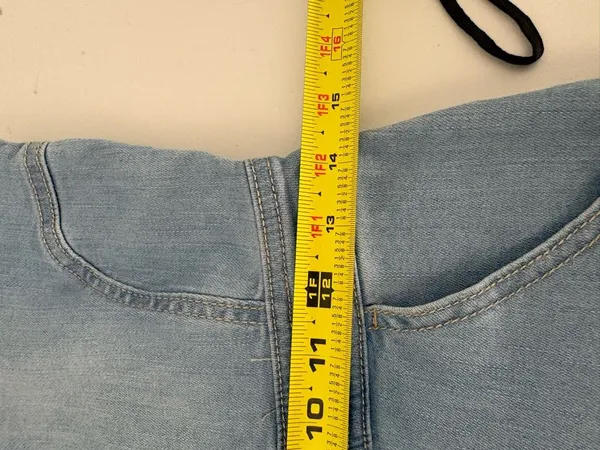 Wax Jean Denim Dress Overalls Size Medium NWT - Image 7