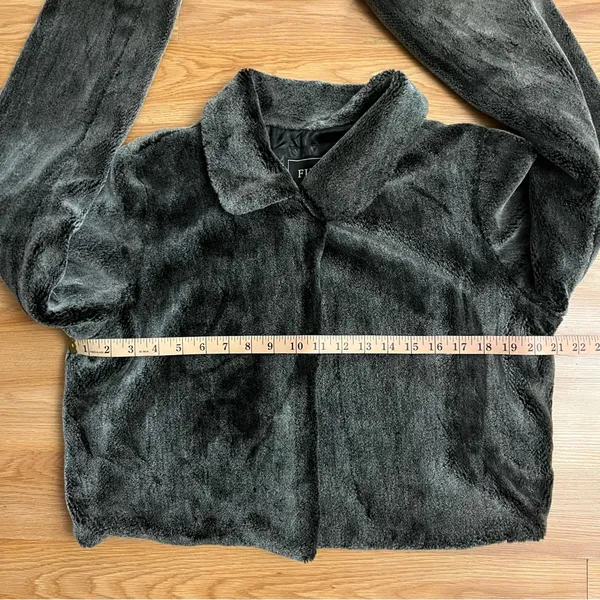 Vintage Faux Fur Cape Bolero Gray Size M/L - Image 5