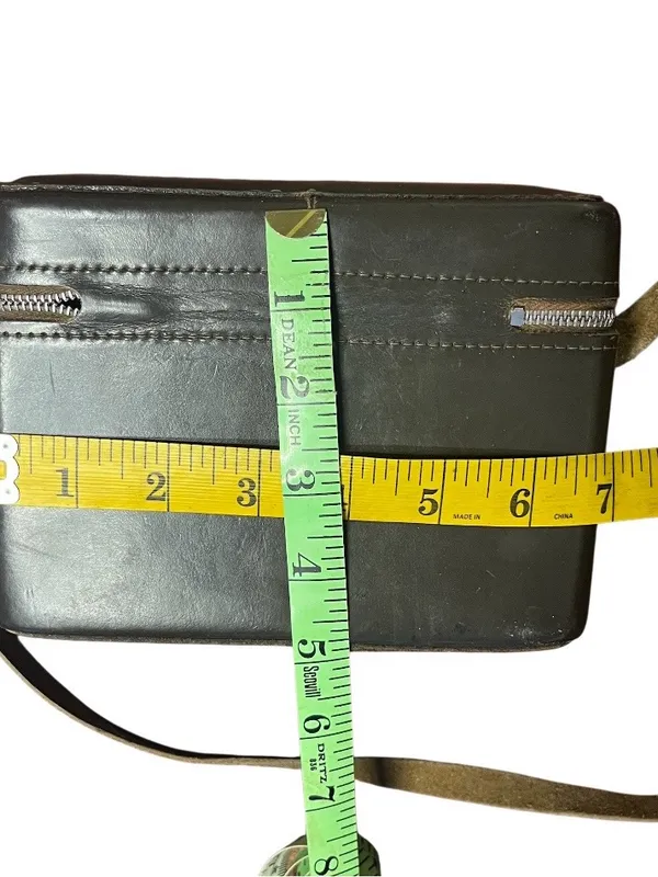 Leather Camera Case Chocolate Brown VINTAGE USA 5 x 7 X 2.25 Inch - Image 4
