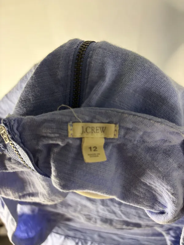 J.Crew Light Blue Sleeveless Dress - Image 5