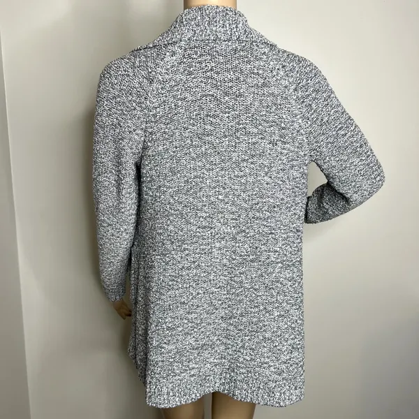 Candie's Gray Open Front Knit Cardigan Sweater - Image 3