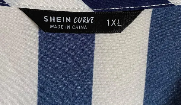 Adorable navy blue and white striped dress - Image 9