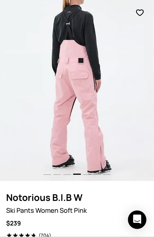 Pink Dope Snow Ski Bibs - Image 5