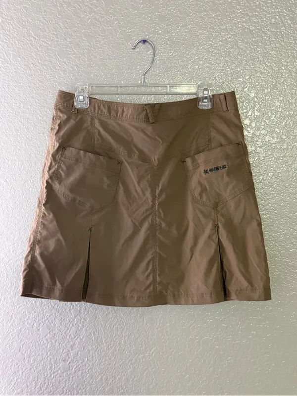 Warmpeace Khaki Utility Hiking Mini Skirt Size L Gorpcore Cargo Y2K - Image 11