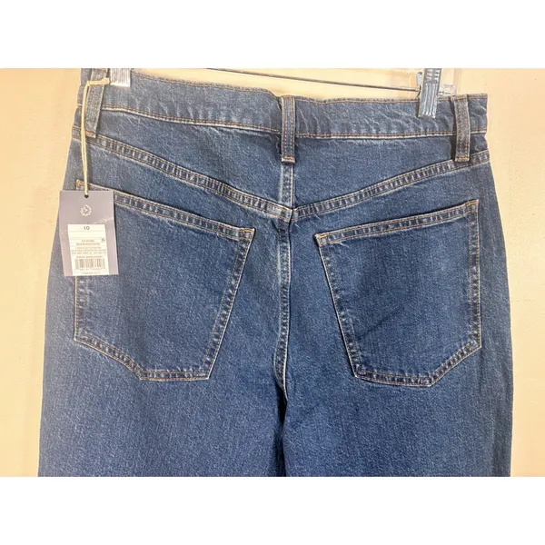 Universal Thread Straight Jeans Womens 10 Blue NEW Highest Rise‎ Button Fly - Image 10
