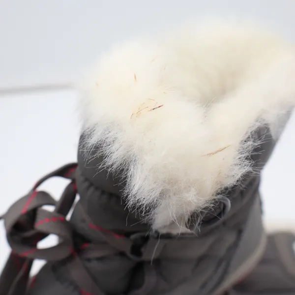 Sorel Whitney Short Lace Grey Pink Waterproof Winter Snow Boots Womens 6.5 - Image 5