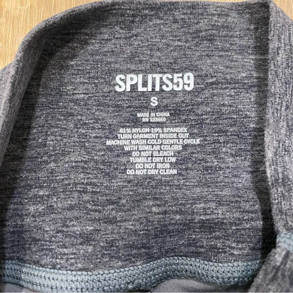 🌟Splits59🌟High Waisted Leggings Dark Heather Grey Sz S - Image 3