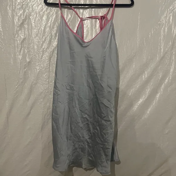NWT Intimately Free People Blue Just What You Need Mini Slip Size Medium $60 - Image 2