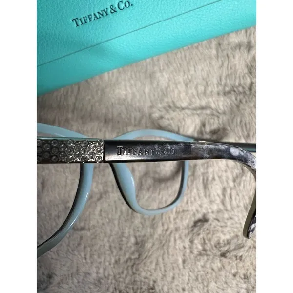 Tiffany & Co Women's Eyeglasses Case Black w/ Blue Accents Full Rim - Image 11