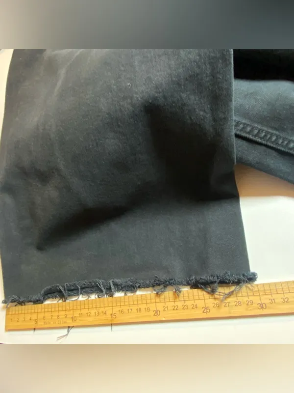 Zara Black High Waisted Career‎ Modest capsule Wide Leg Black Pants Normcore 10 - Image 4
