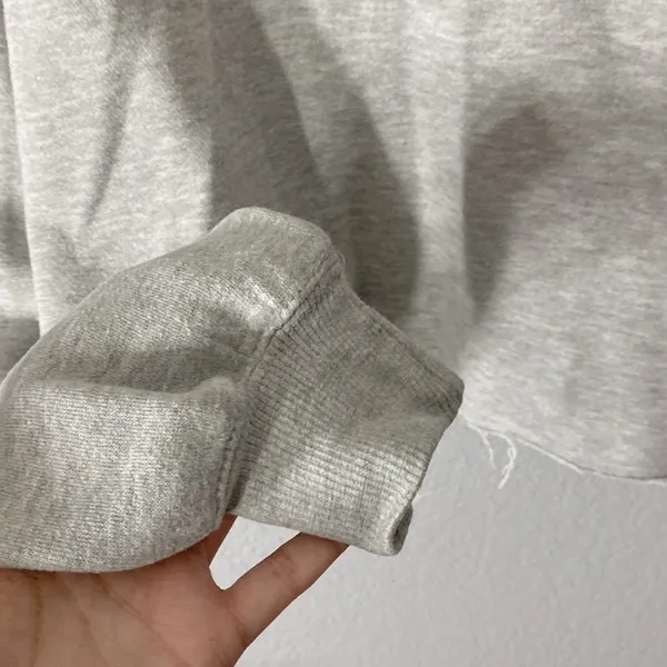 Brandy Melville New York Gray Crewneck Crop Sweater - Image 6
