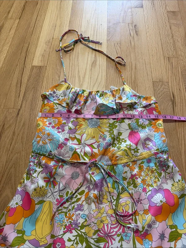 Liberty of London for Target Retro Floral Printed Halter Dress Sz S - Image 2