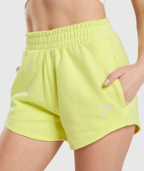 New Training Sweat Shorts Firefly Green Size Medium - Image 2