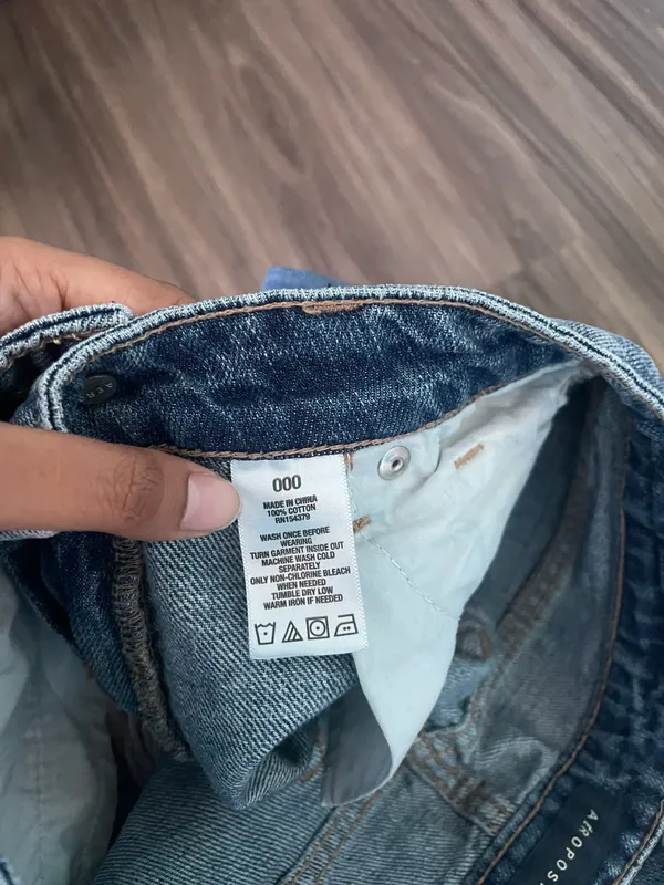 Denim Mini Skirt Blue Size 00 - Image 3